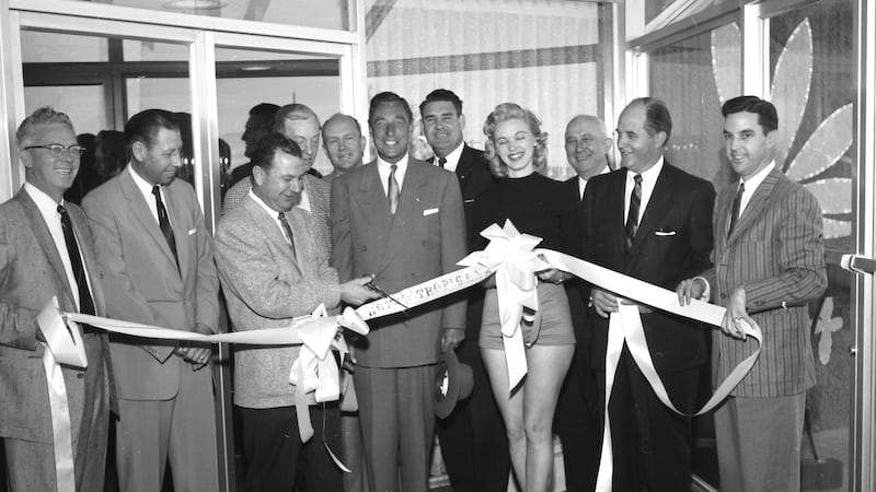 Tropicana opening 4/3/57  Ribbon cutting
 