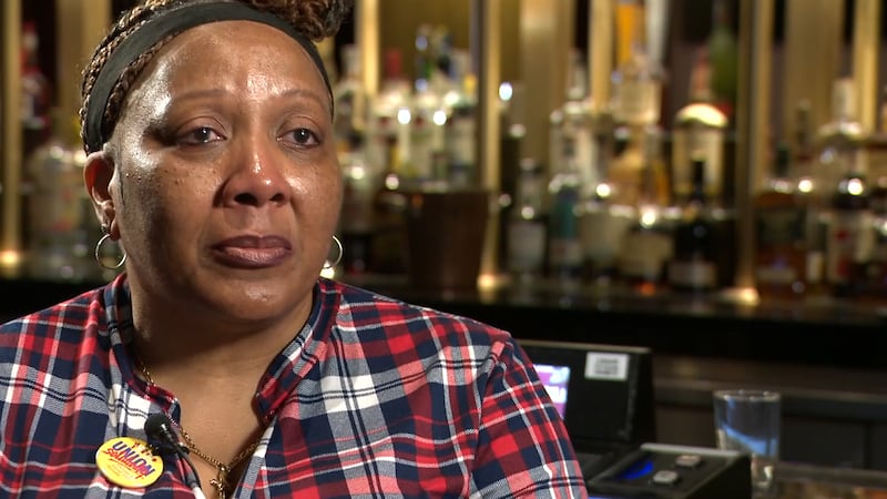 Pamela Coleman got teary-eyed as she spoke to FOX5 about her last shift as a bartender at the...