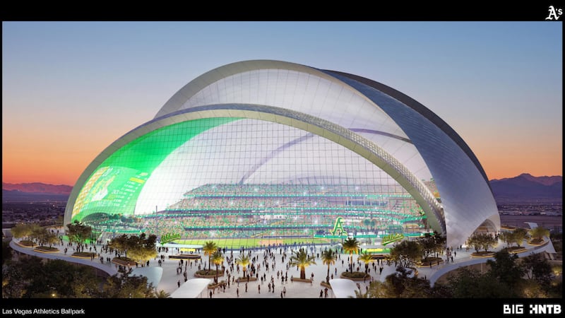 The two construction companies selected by the A’s presented their ballpark plans this week.