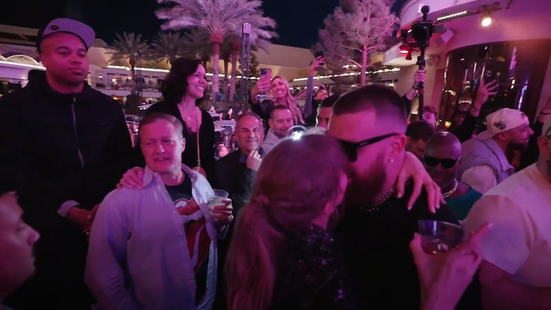 Taylor Swift at Travis Kelce at Las Vegas nightclub