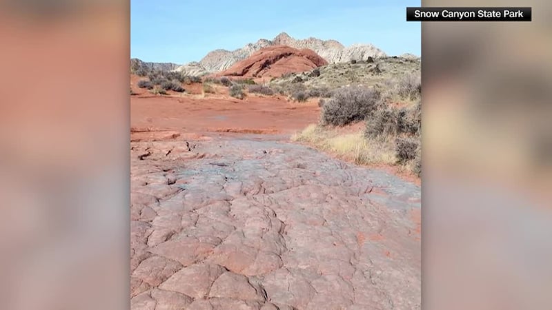 Pristine rock formations that draw visitors to a popular state park in southern Utah turned...