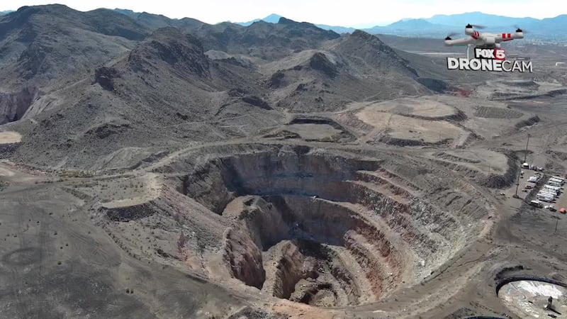 FOX5 Drone: Three Kids Mine site in Henderson