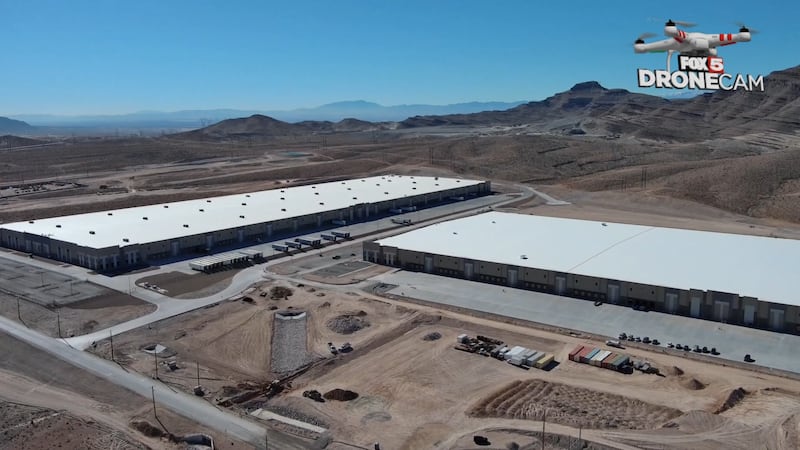 An aerial view of Apex Industrial Park located in North Las Vegas.