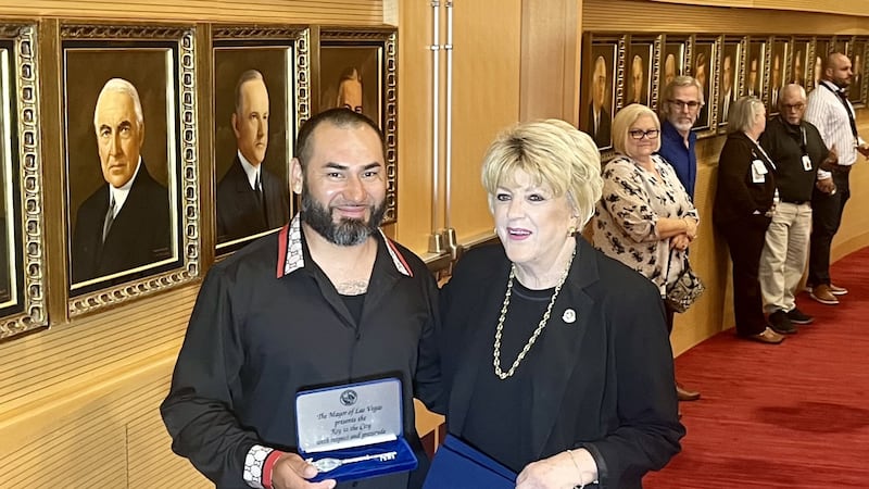 Arturo Castrejon was awarded the Key to the City for his bravery after saving an elderly man...