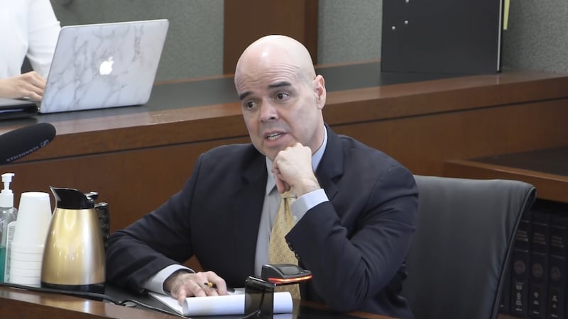 Robert Telles continues on witness stand during trial on August 22, 2022