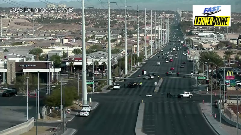 A 21-year-old motorcyclist died after a crash in southwest Las Vegas, police say.