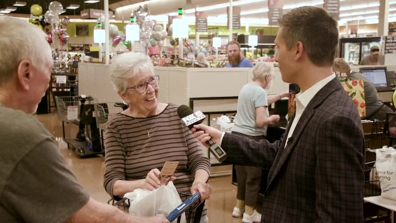 Las Vegas grocery shoppers continued to pay gifts forward to those who need it. Sponsored by...