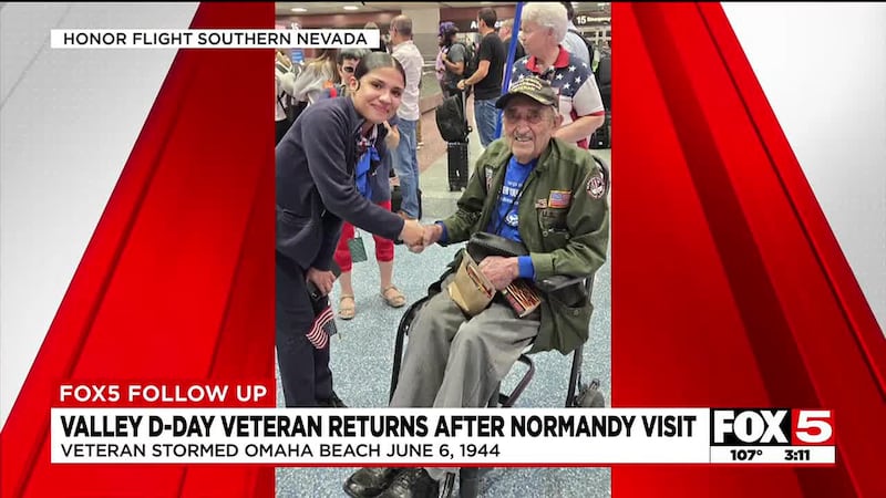 World War II veteran, Mr. Onofrio NoNo Zicari visited Omaha Beach for the 80th anniversary of...