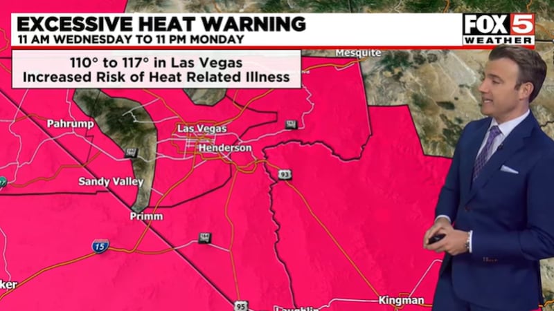 FOX5's weather team explains the heat Las Vegas Valley residents could expect for Independence...