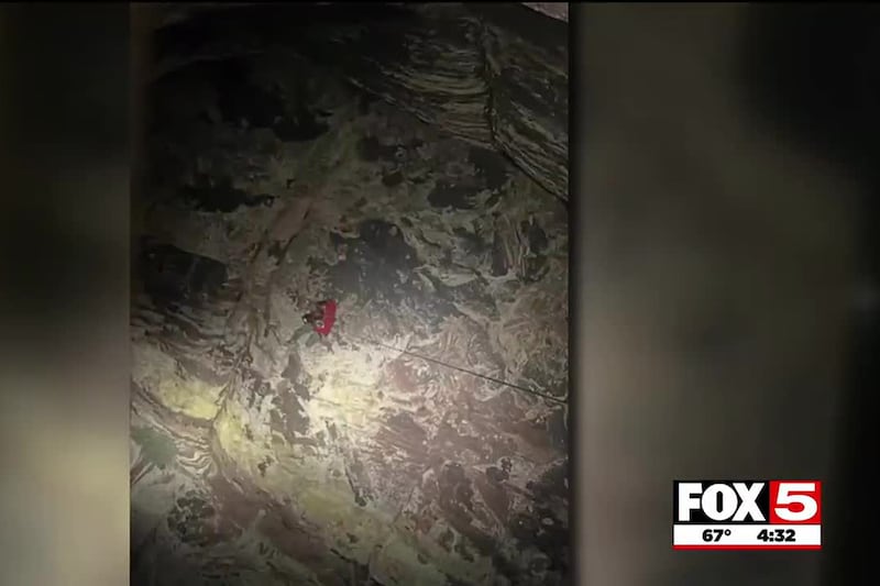 The hiker was pulled out of the canyon who lost the trail.