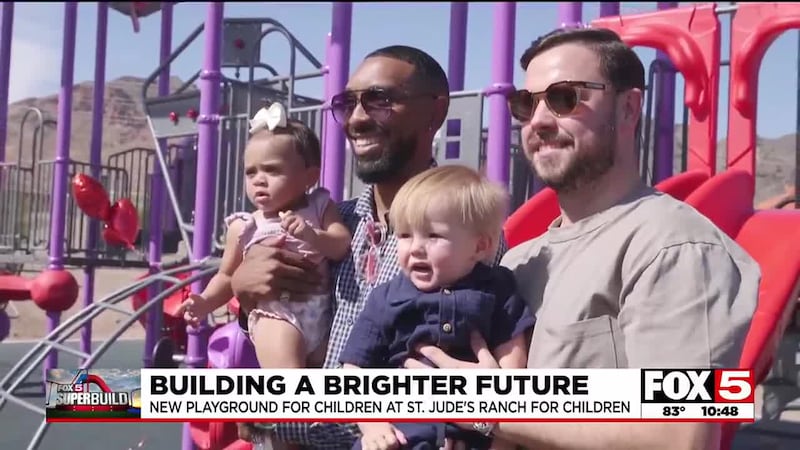 After 26 weeks, the Super Build playground at St. Jude's Ranch for Children is officially open.