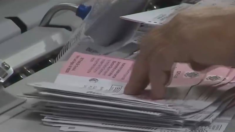 Clark County election officials showed FOX5 what happens to a mail-in ballot once it makes it...