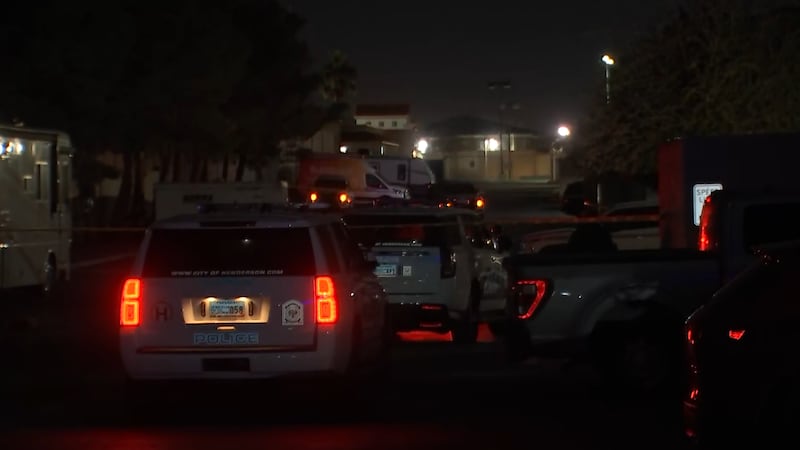 Henderson police say one person is hospitalized after a shooting Monday night.