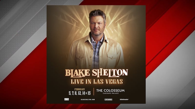 Blake Shelton announces his new residency at Caesars Palace on Thursday, Aug. 8, 2024.