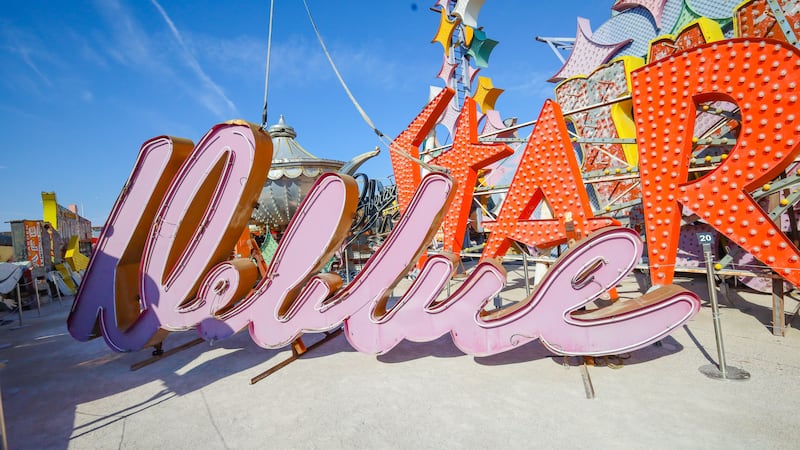 "Debbie" sign at the Neon Museum