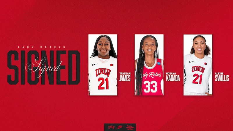 UNLV women’s basketball has signed three new Lady Rebels for the 2025-26 season.