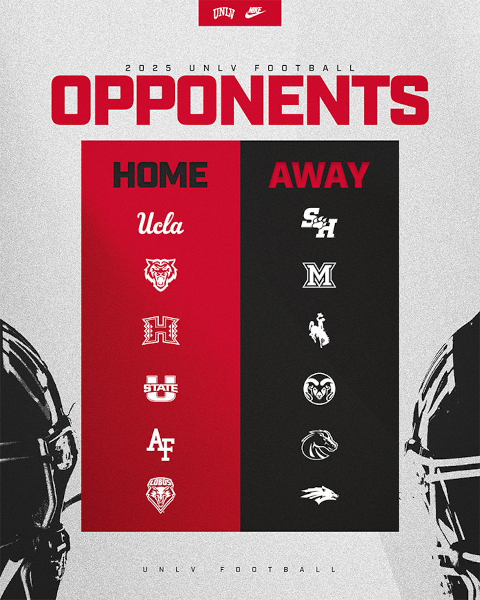 UNLV football will play four Mountain West teams in 2025 that it did not face this season as...